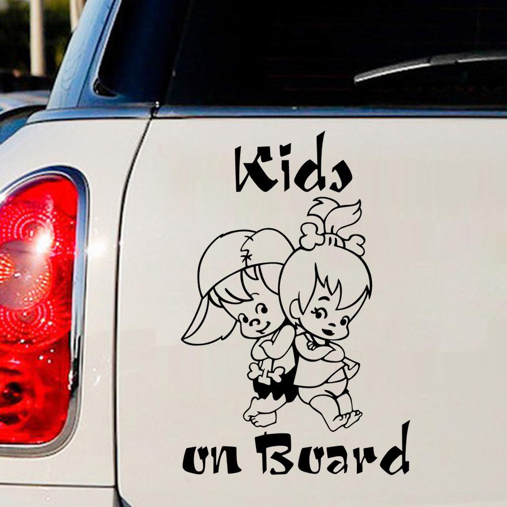 Cartoon Warning Car Sticker